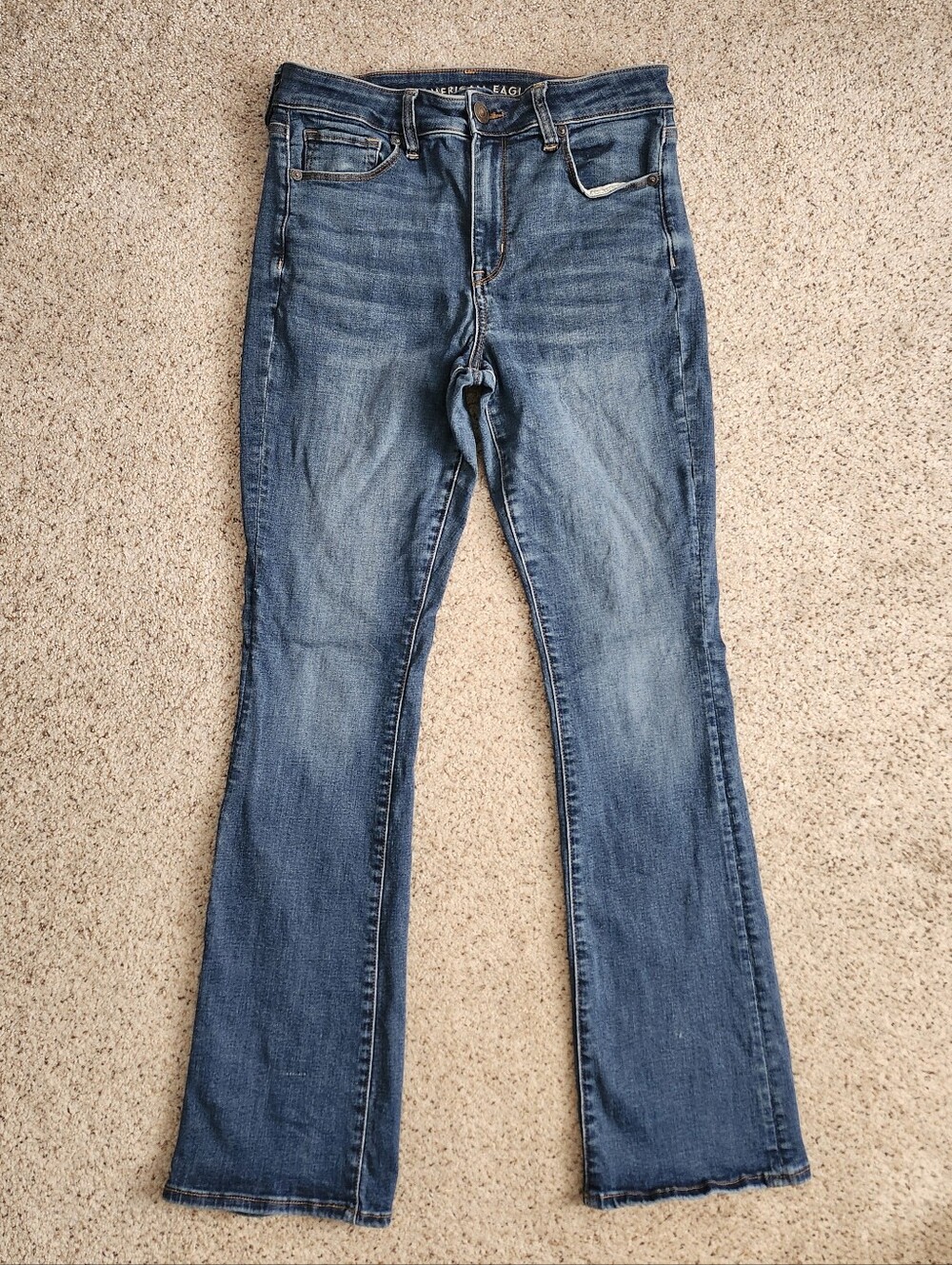 Hi Rise Boot Cut Jeans